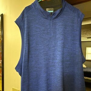 3x XXXL PGA tour quarter zip vest. Royal and black. Non smoking home.Golf/casual